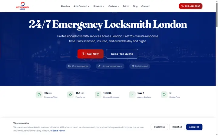 Screenshot City Locksmith London